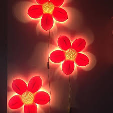 They're easy to move, so you can make anywhere a little cosier. Lighting Flowers Floral Lamp Glow Light Pink Ikea Home Flower Lights Quirky Furniture Lamp