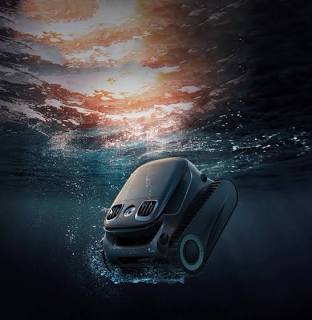 Aiper Scuba S1 en pleno funcionamiento subacuático, generada por IA