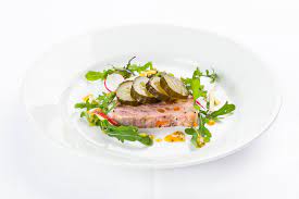 Les meilleures recettes de terrine de saint jacques notées et j'ai juste remplacé le saumon fumé par des noix de st jacques ! Neil S Recipes Ham Hock Terrine With Pickled Cucumber Cafe St Honore