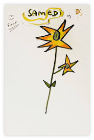 Dessin de fleur | Jacques Pr&eacute;vert | &Eacute;ph&eacute;m&eacute;ride Samedi