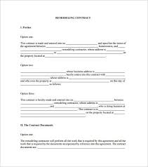 Home Remodeling Contract Template 7 Free Word Pdf Documents Download Free Premium Templ Contract Template Event Planning Proposal Construction Contract