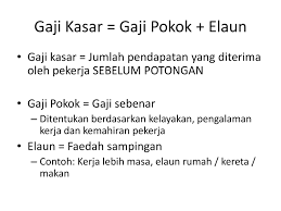 Margin pinjaman sehingga 8 kali ganda gaji kasar cimb xpress cash menawarkan margin sehingga 8 kali ganda pendapatan kasar (gross pay) bulanan. Gaji Kasar In English Almikali