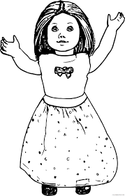 Pin by crafty annabelle on angel printables | angel coloring. American Girl Doll Coloring Pages For Girls American Girl Dolls Truly Me Printable 2021 0018 Coloring4free Coloring4free Com