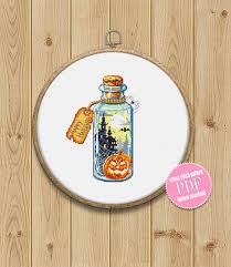 Includes presorted cotton thread, 14 count white aida, needle, and easy to follow instructions. Mason Jar Xstitch Fox Mini Bottle Cross Stitch Pattern Pdf Fiber Arts Art Collectibles Kromasol Com