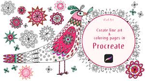 Ipad coloring pages clipartsco template. Ipad Art Create Line Art And Coloring Pages In Procreate Nic Squirrell Skillshare