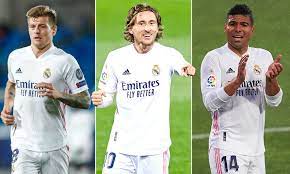 Kroos from 2013 until about 2016 was different class, but had a few slower years. Real Madrid S Midfield Maestros Luka Modric Toni Kroos And Casemiro Are Still Pulling The Strings Daily Mail Online