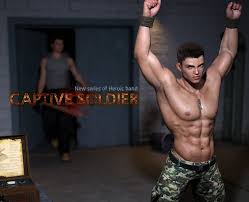 Brosfate- Captive Soldier I- Lewd.ninja- Nude Male Focus 3D Art