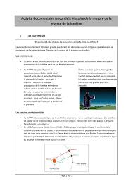 La lumière a été au cœur des discussions depuis l'antiquité. Activite Documentaire Seconde