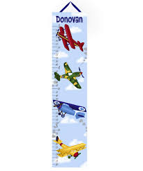 Amazon Com Toad And Lily Canvas Growth Chart Airplane Boys