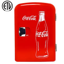 Classic Coca Cola 4 Liter 6 Can Portable Fridge Mini Cooler For Food Beverages Skincare Use At Home Office Dorm Car Boat Ac Dc Plugs Included Walmart Com Walmart Com