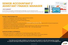 Start your new career right now! Senior Accountant Or Assistant Finance Manager At Pyxle International