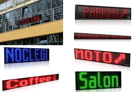 Lichtkrant / tekstdisplay - LED M8 bxhxd: 130x48x3cm