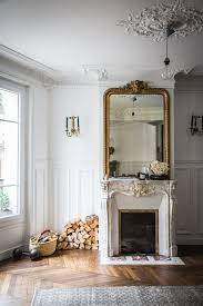 27 Parisian Fireplaces Mantel Decor Ideas Paris Apartment Decor Parisian Interior Apartment Decor