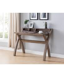 Get free shipping on qualified power outlet desks or buy online pick up in store today in the furniture department. Mini Hutch Office Desk With Outlet And Usb Ports Hazelnut City Mill