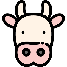 100 Free Vector Icons Of Animals Designed By Freepik Cow Icon Cow Vector Easy Drawings