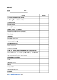 Hiermit bestätige ich die übergabe der o.g. Haushaltsbuch Pdf Vorlagen Zum Kostenlosen Download Haushaltsfinanzen