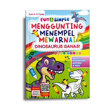 Contoh kumpulan sketsa mewarnai gambar dinosaurus. Buku Anak Tk Paud Fun Simple Dinosaurus Ganas Menggunting Menempel Mewarnai Shopee Indonesia