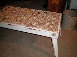 Our Verson Of A Wine Cork Coffee Table Bottle Corks Wine Cork Coffee Table