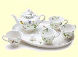 Child Girl S Tea Set Porcelain Doll Tea Sets Child S Collectible Miniature Tea Set Miniature Tea Set Porcelain Tea Set Tea Pots