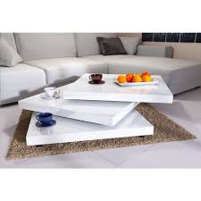 Rotating Coffee Table High Gloss Layers Modern Living Room Furniture Lounge Mdf Black 60cm 106586 In 2020 White Coffee Table Living Room Modern Furniture Living Room Sofa Table Design
