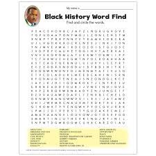Free Printable Black History Month Word Search
