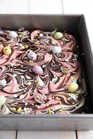 Chocolate Bark Easter Brownies The Forked Spoon Recipe Easter Brownies Chocolate Bark Easter Desserts Recipes