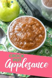 Crock Pot Applesauce Is Made With Fresh Apples Cinnamon Apple Cider And A Bit Of Sugar To Make The Most Delic Crockpot Applesauce Homemade Applesauce Recipes