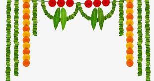 Mango Garland Marigold Garland Garland Wedding Garland Ugadi Garland Png And Vector With Transparent Background For Free Download Floral Cards Design Spring Flowers Background Leaf Garland