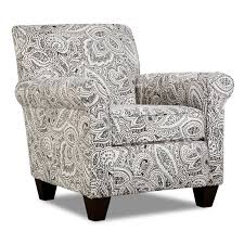Classic Contemporary Pewter Paisley Accent Chair Griffin Rc Willey Furniture Store Accent Chairs Furniture Wooden Dining Room Chairs