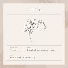 Freesia Flower Necklace Freesia Flowers Flower Meanings Create My Tattoo
