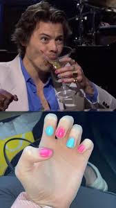 Instagram Kkyliettaylor Fashion Nails One Direction Nails Harry Styles