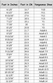 Nfinity Cheer Shoe Size Chart Best Picture Of Chart