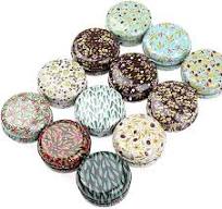 Rarapop 12 Pack Reusable Mini Round Tinplate Candle Tin Jars with Lids,  20ml Small Vintage Travel Tin Cans Refillable Empty Container Bottle for  Lip ...