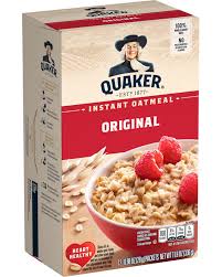 As someone who loves peanut butter, i have to be wary of not going overboard with it. Instant Oatmeal Original Quaker Oats
