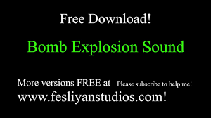 Free Bomb Explosion Sound Effects Mp3 Download Fstudios