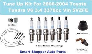The fountain of youth tune up kit. Tune Up Kit 00 04 Toyota Tundra V6 Spark Plug Wire Set Oil Filter Pcv Valve Gom Ebay Toyota Tundra Oil Filter Spark Plug