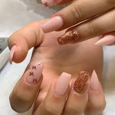 We will change your mindset and you won't be able to say no to these royal blue nail designs. Rose Gold Butterfly Nails Downtown Nails And Tanning