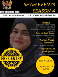 Dear Valued Guest, We're thrilled to invite you as our VIP guest to the  Shah Events exhibition