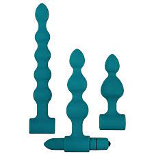 Adam & Eve Vibrating Bumpy Bead Set - Anal Toys | Adam & Eve