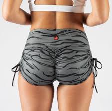 A number of our women's booty shorts come in bold prints and colorful designs to suit your taste. Fire Cinchside Tie Booty Shorts Grey Tigress Livesore Net