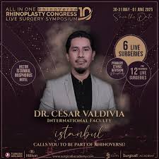 10th ALL IN ONE RHINOPLASTY CONGRESS LIVE SURGERY SYMPOSIUM 30-31 May - 01 June 2025 Dr. César Valdivia @dr.cesarvaldivia 🌉 ISTANBUL CALLS YOU TO BE PART OF RHINOVERSE ! 🪄 The world's