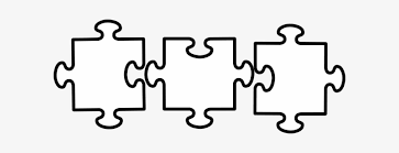 Cartoon partners working in connection. Jigsaw Clipart Black And White Black And White Puzzle Pieces Clipart Png Image Transparent Png Free Download On Seekpng