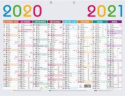Vous trouverez ici le calendrier 2021 pour la belgique avec les jours fériés 2021 et les numéros de semaine 2021. Exacompta 34016e Calendrier Multicolore Scolaire 53 X 40 5 Cm Septembre 2020 A Decembre 2021 Recto Verso 8 Mois Par Face Amazon Fr Fournitures De Bureau