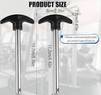 Amazon.com : NQEUEPN 2pcs Weight Stack Pin, Pin Tensile 3/8 Inch Diameter 4.4 Inch Locking Space Weight Lifting Machine Pins Weight Stack Replacement ...