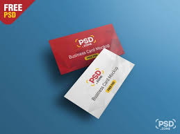 Floating Business Card Mockup Psd Template Psd Zone Business Card Mock Up Business Cards Mockup Psd Free Business Card Mockup