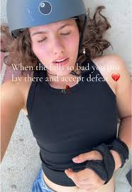 Rollerskating Fall in Driveway