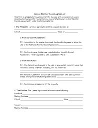 Maybe you would like to learn more about one of these? Kansas Month To Month Lease Agreement Free Download