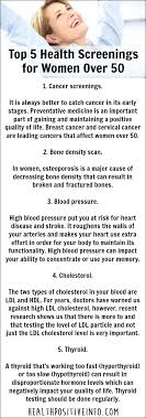 Top 5 Health Screenings For Women Over 50 Health Positive Health Screening Preventative Health Health