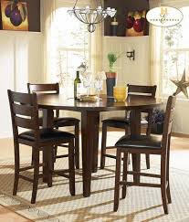 Round counter height dining set with leaf. Ameillia Round Counter Height Drop Leaf Dining Room Homelegance