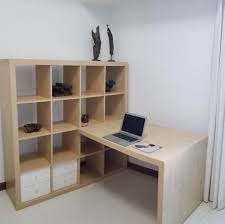 Kallax shelves as cubbies and room divider via ikea…certainly functional indeed. Ikea Kallax Cubby Display Shelf Room Divider With Table Furniture Shelves Drawers On Carousell